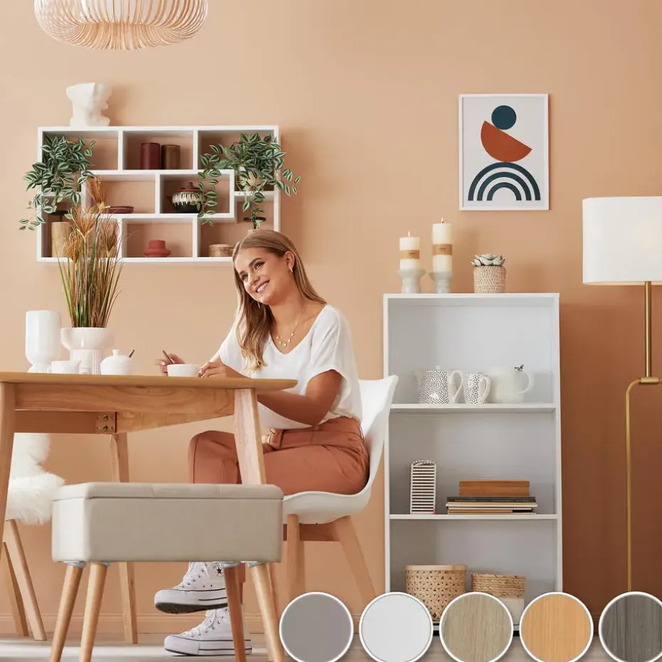 tectake Wandkast Kassandra , Licht Hout, Eiken Sonoma