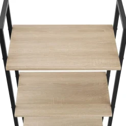 tectake Wandrek Brentwood 57,5x34x173cm, Industrieel Licht Hout, Eiken Sonoma