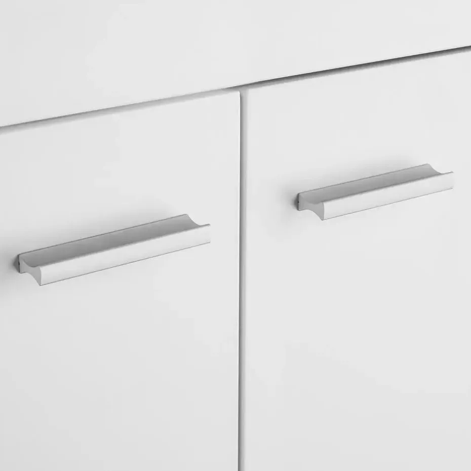 tectake Wastafelonderkast Idris, 2 vakken, draagkracht 35 kg, Wit