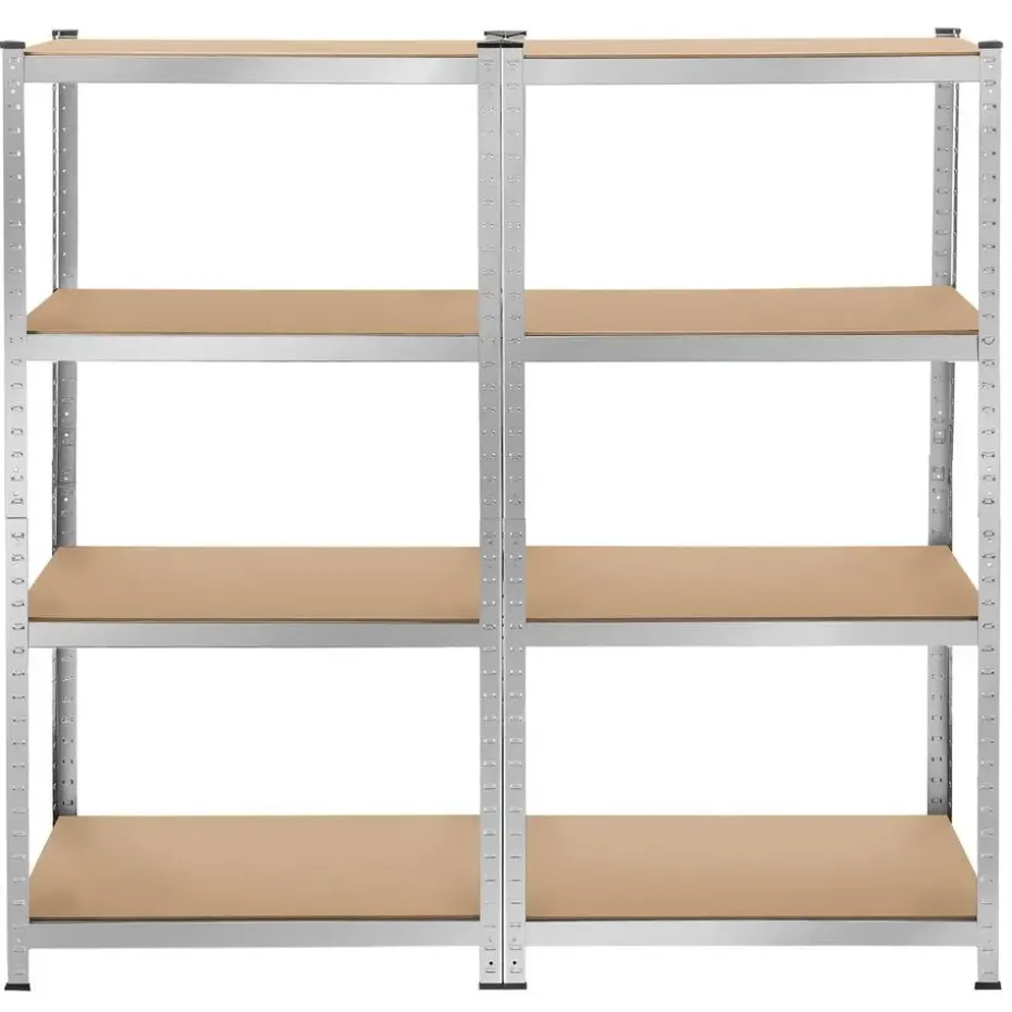 tectake Werkplaatsrek, Zilver