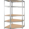 tectake Werkplaatsrek, Zilver