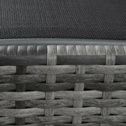 tectake Wicker ligbed Moana, Grijsgevlekt
