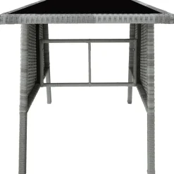 tectake Wicker tuinset Lausanne 2+1 - Lichtgrijs