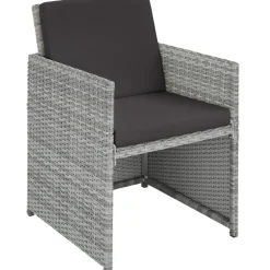 tectake Wicker tuinset Manhattan 4+4+1 met aluminium frame en beschermhoes