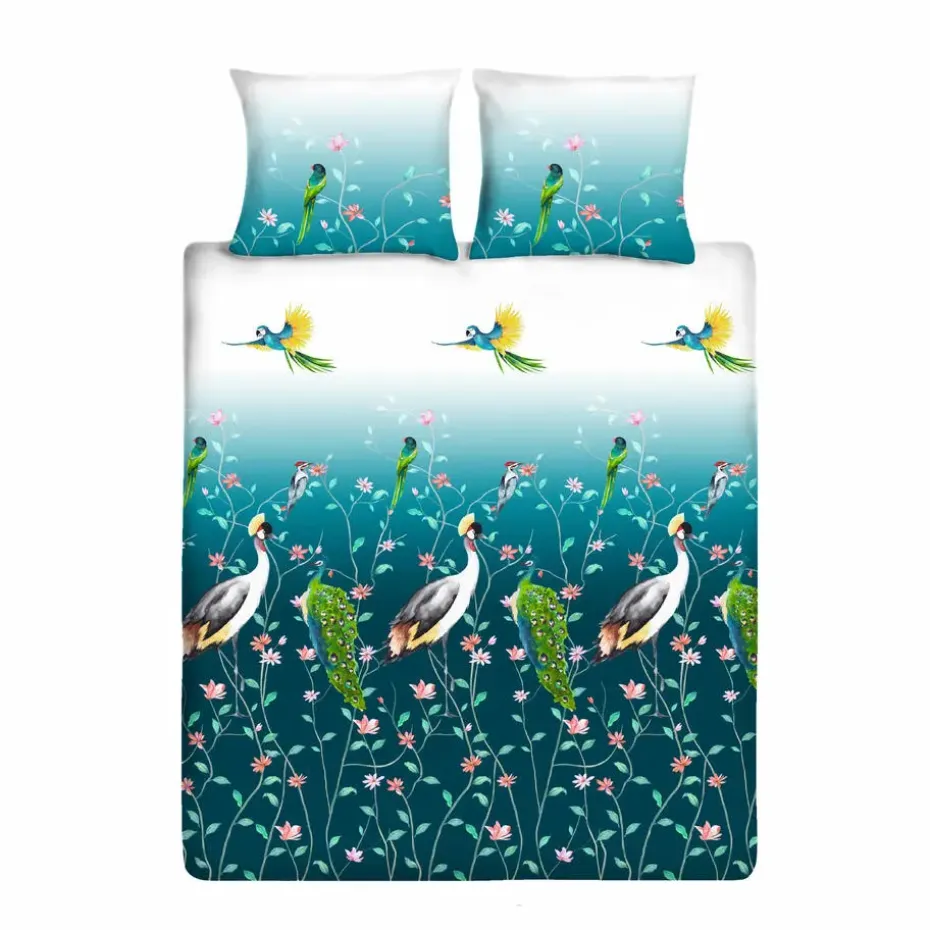 Ten Cate Katoenen Dekbedovertrek - 200x200/220 - Marit Blauw