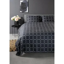 Ten Cate Katoenen Dekbedovertrek - 200x200/220 cm - Graphic Gray