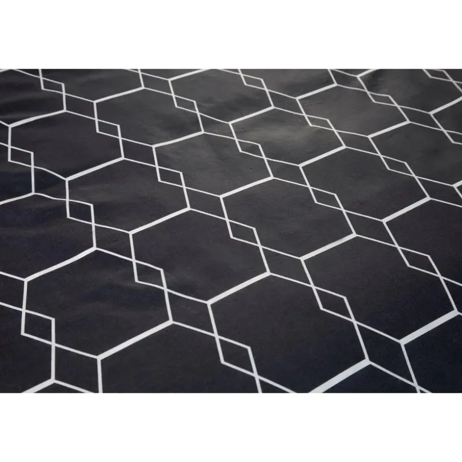 Ten Cate Katoenen Dekbedovertrek - 200x200/220 cm - Graphic Gray