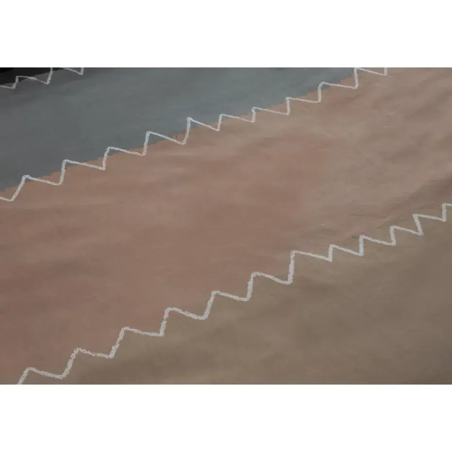 Ten Cate Katoenen Dekbedovertrek - 140x200/220 - Zig Zag Taupe