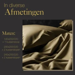 Ten Cate Premium Katoensatijnen Dekbedovertrek 200x200/220 - Glow