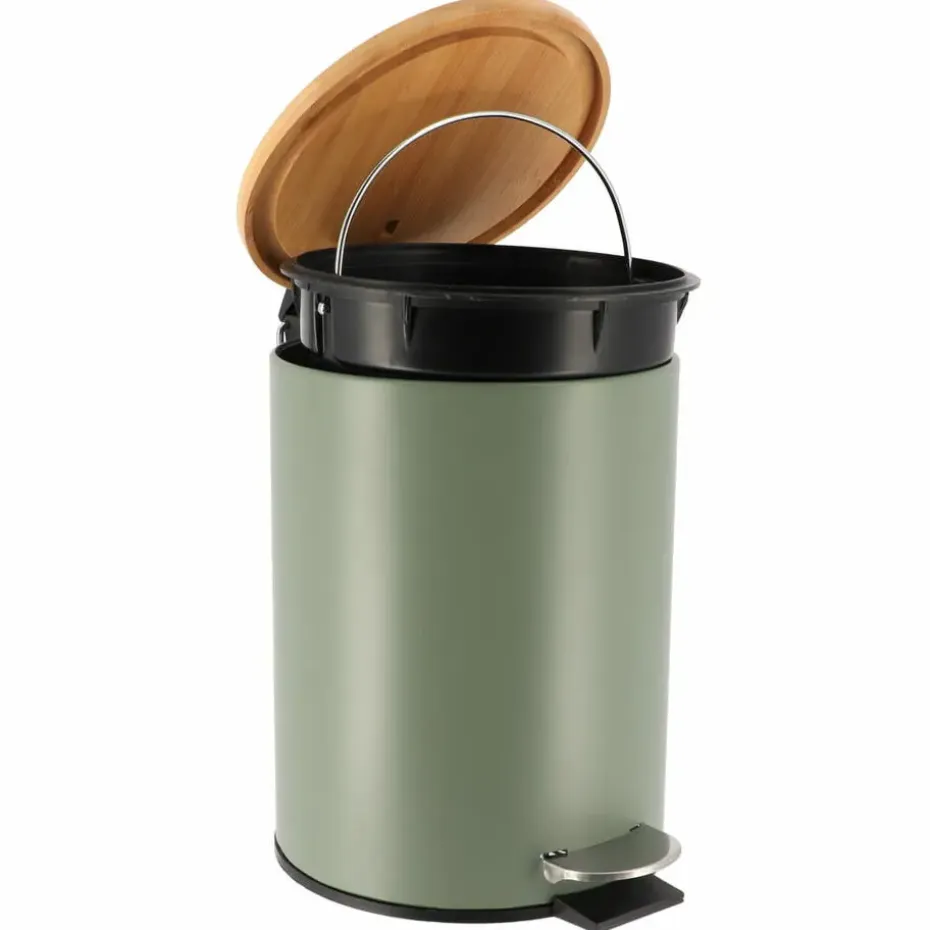 Tendance Badkamer prullenbak Bamboo vibe - soft close - 3 ltr