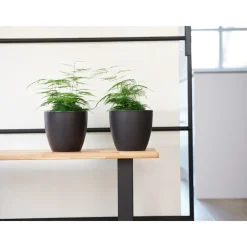 Ter Steege Bloempot - zwart - Scandinavisch - 33 x 28 cm