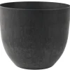 Ter Steege Plantenpot - zwart - kunststof - 28 x 24 cm