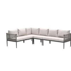 Teramon hoekset - 4-dlg. - carbon black - taupe - desert sand