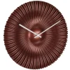 TFA radio gestuurde wandklok - kunststof - koper - Dia 18 cm