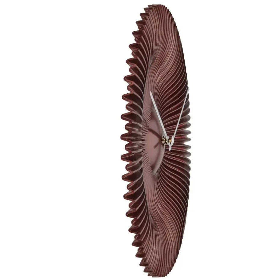 TFA radio gestuurde wandklok - kunststof - koper - Dia 18 cm