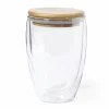 Thermische koffieglazen/theeglazen - dubbelwandig - 350 ml