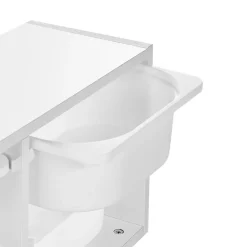 TOBIN - Wandplank met 6 dozen - Wit - Vezelplaat