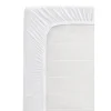 Topper hoeslaken - jersey - wit - 90x200 cm