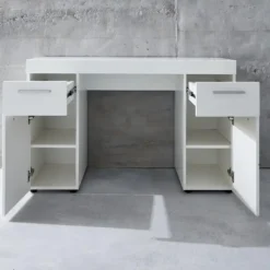 Trendteam Modern Bureau Amanda - 120 x 41 x 76 cm - High Glossy White