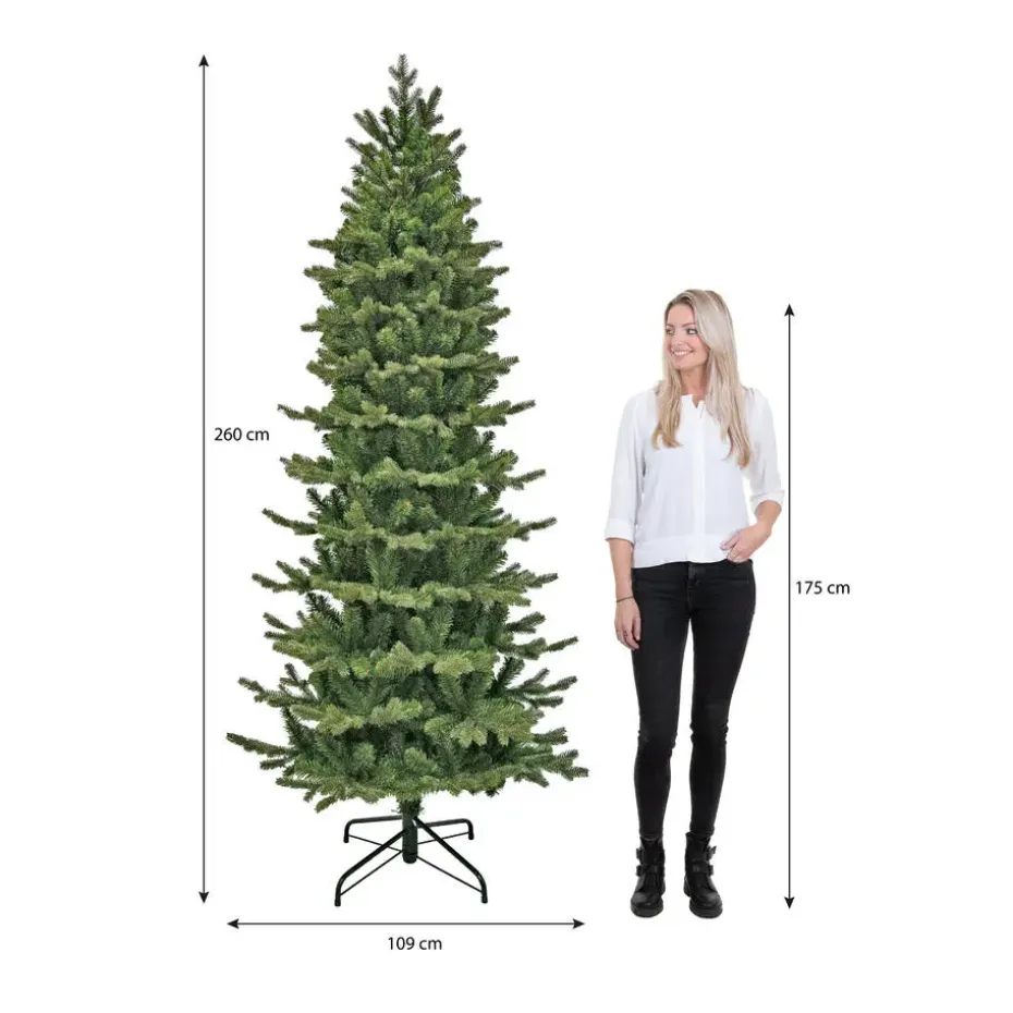Triumph Tree Sherwood Smalle Kunstkerstboom - H260 x Ø109 cm - Groen
