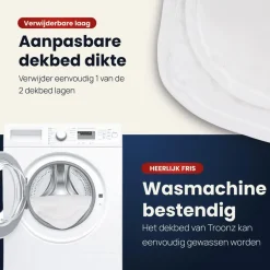 Troonz Dekbed Portofino - 4 Seizoenen - Eenpersoon Dekbed - 140x220