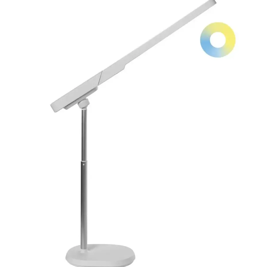 TUCANA - Bureaulamp LED - Wit - Synthetisch materiaal