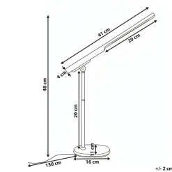 TUCANA - Bureaulamp LED - Wit - Synthetisch materiaal