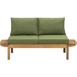 Tuinbank Orleàns Brest - naturel/donkergroen - 61x157x61 cm