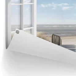 Tuinposter Noordzee uitzicht - 80 x 60cm - Blauw