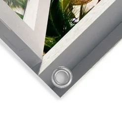 Tuinposter Uitzicht over zee - 80 x 60cm - Blauw