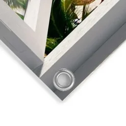 Tuinposter Uitzicht over zee - 80 x 60cm - Blauw