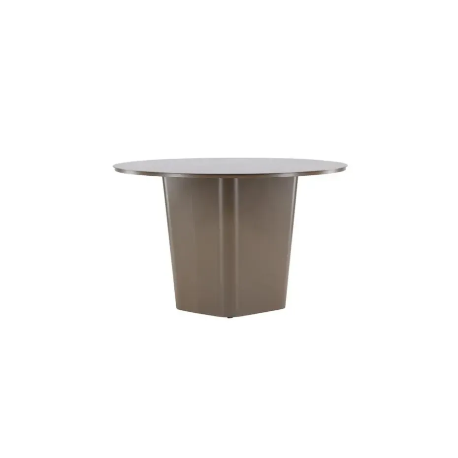 Tuintafel Bruin Metaal - Ø120x75cm - Santa