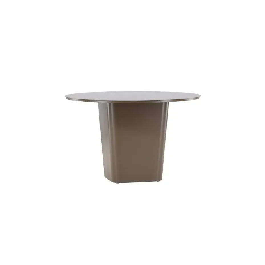 Tuintafel Bruin Metaal - Ø120x75cm - Santa