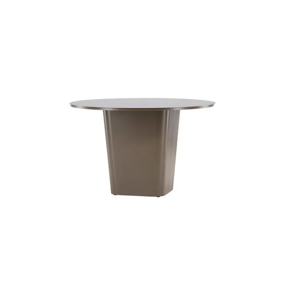 Tuintafel Bruin Metaal - Ø120x75cm - Santa