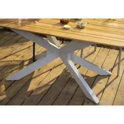 Tuintafel Perpignan - zand - 75x200x100 cm