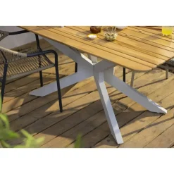 Tuintafel Perpignan - zand - 75x200x100 cm