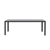 Tuintafel Savoie - aluminium/glas antraciet - 75x215x90 cm