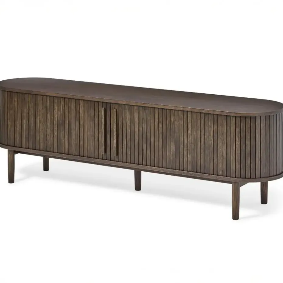 Tv-Meubel Donker Eikenhout - 180x40x55,6cm - Meta