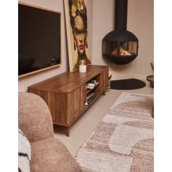 TV-meubel Imre - walnoot - 45x140x40 cm