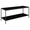 Tv-Meubel Zwart - Metaal & Melamine - Kast Vita