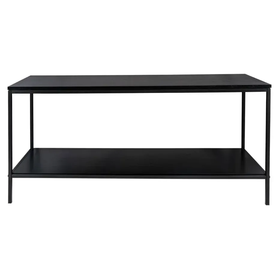 Tv-Meubel Zwart - Metaal & Melamine - Kast Vita