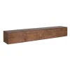 Tv-meubel Zwevend Bruin Hout - 240x35x30cm - Vision