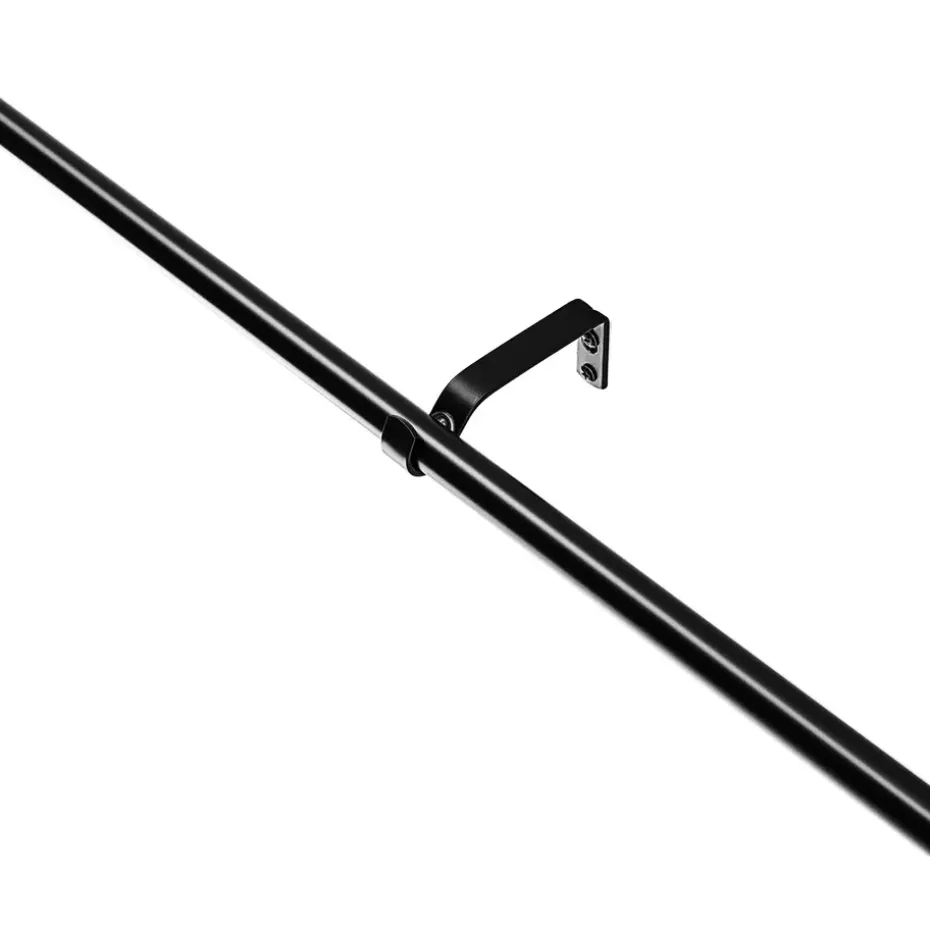 Uitschuifbare Gordijnroede - Aanpasbaar - Stang van 90-170 cm - Zwart