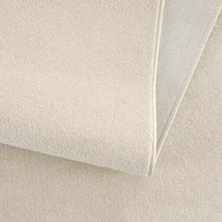 Uni Effen Laagpolig Vloerkleed Modern Creme - 300x400 CM