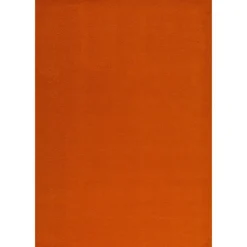 Uni Effen Laagpolig Vloerkleed Modern Oranje - 200x290 CM