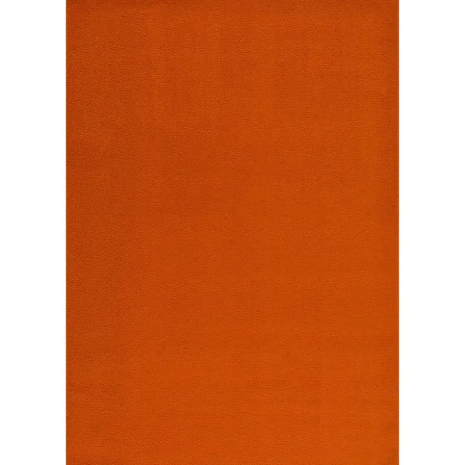 Uni Effen Laagpolig Vloerkleed Modern Oranje - 200x290 CM