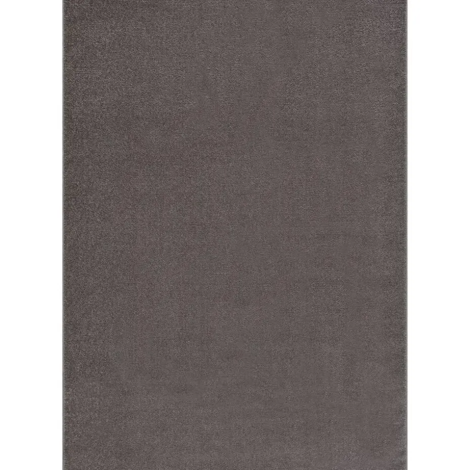 Uni Effen Laagpolig Vloerkleed Modern Grijs - 240x340 CM