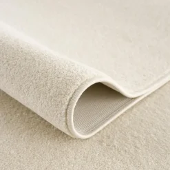 Uni Effen Laagpolig Vloerkleed Modern Creme - 240x340 CM