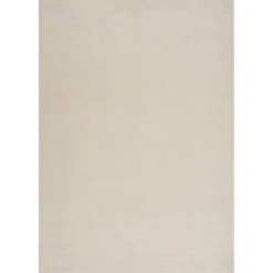 Uni Effen Laagpolig Vloerkleed Modern Creme - 140x200 CM
