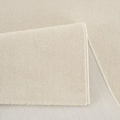 Uni Effen Laagpolig Vloerkleed Modern Creme - 140x200 CM